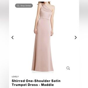Satin trumpet dress